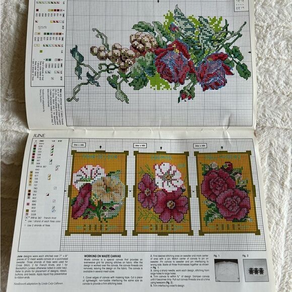 Vintage - A Stitch In Time Cross Stitch Calendar - Leisure Arts - 1994 - Picture 5 of 9